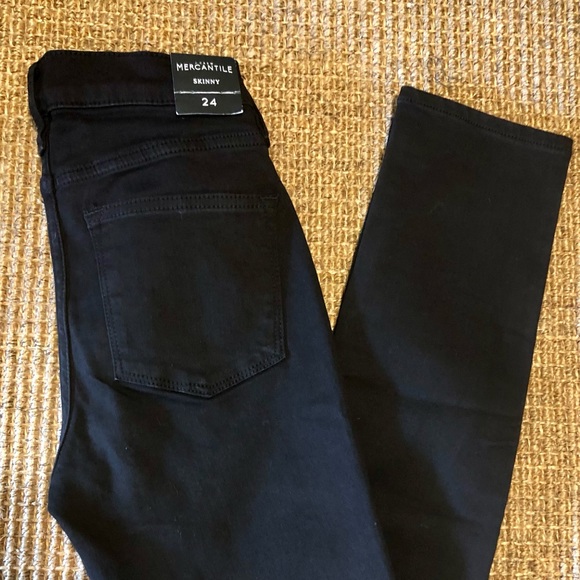 J. Crew Mercantile Black Jeans Brand New in Size 24 - Picture 2 of 4